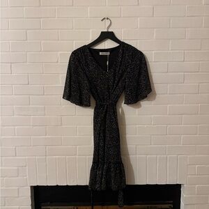 NWT Elegant Black Floral Dress